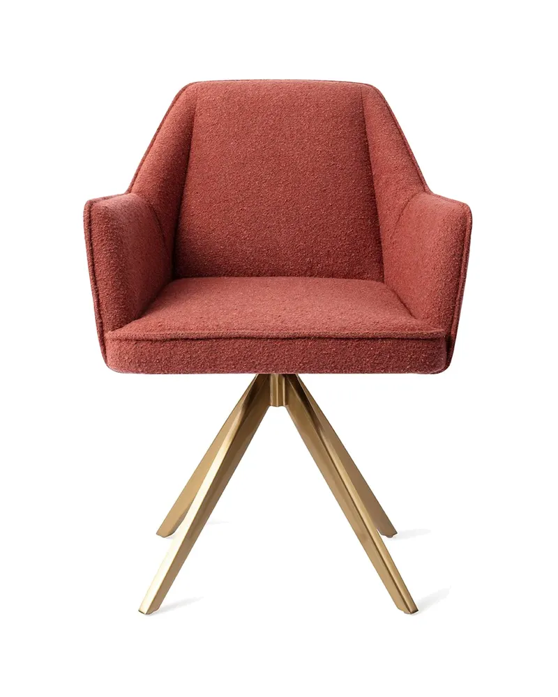 Tome Esszimmerstuhl von Jesper Home in Shabby Saffron, Turn, Gold, Ansicht 1