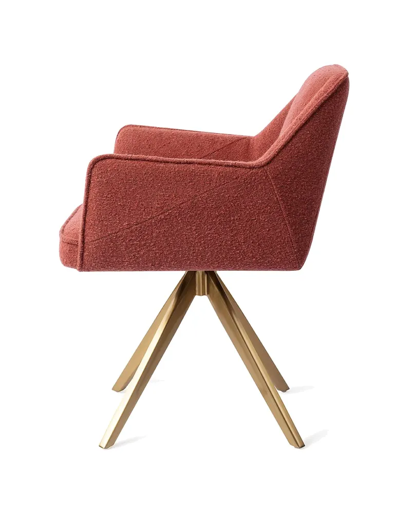 Tome Esszimmerstuhl von Jesper Home in Shabby Saffron, Turn, Gold, Ansicht 2