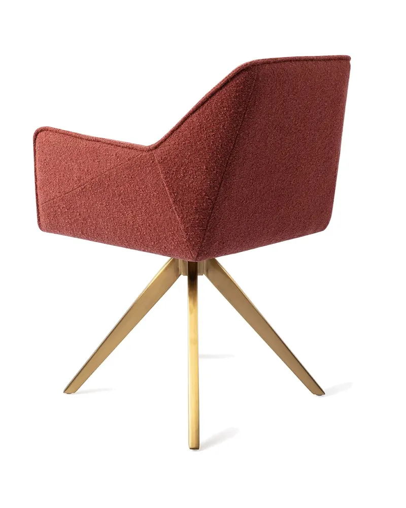 Tome Esszimmerstuhl von Jesper Home in Shabby Saffron, Turn, Gold, Ansicht 4