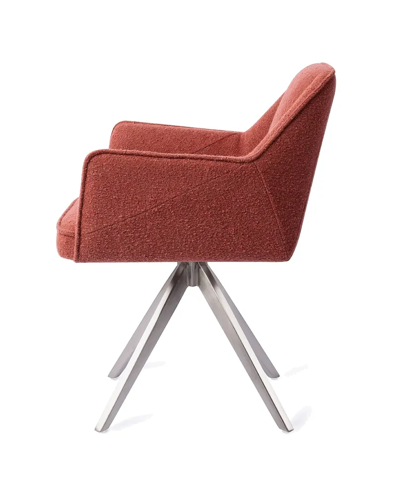 Tome Esszimmerstuhl von Jesper Home in Shabby Saffron, Turn, Edelstahl, Ansicht 2