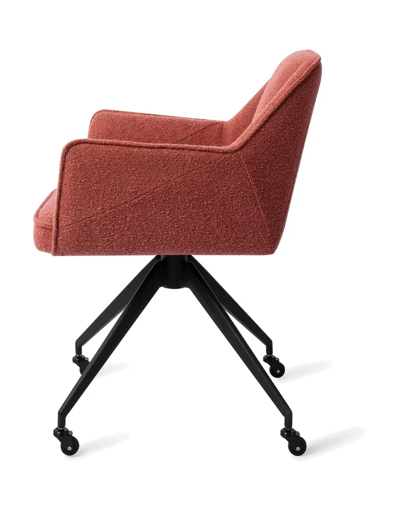 Tome Esszimmerstuhl von Jesper Home in Shabby Saffron, Glide, Schwarz, Ansicht 2