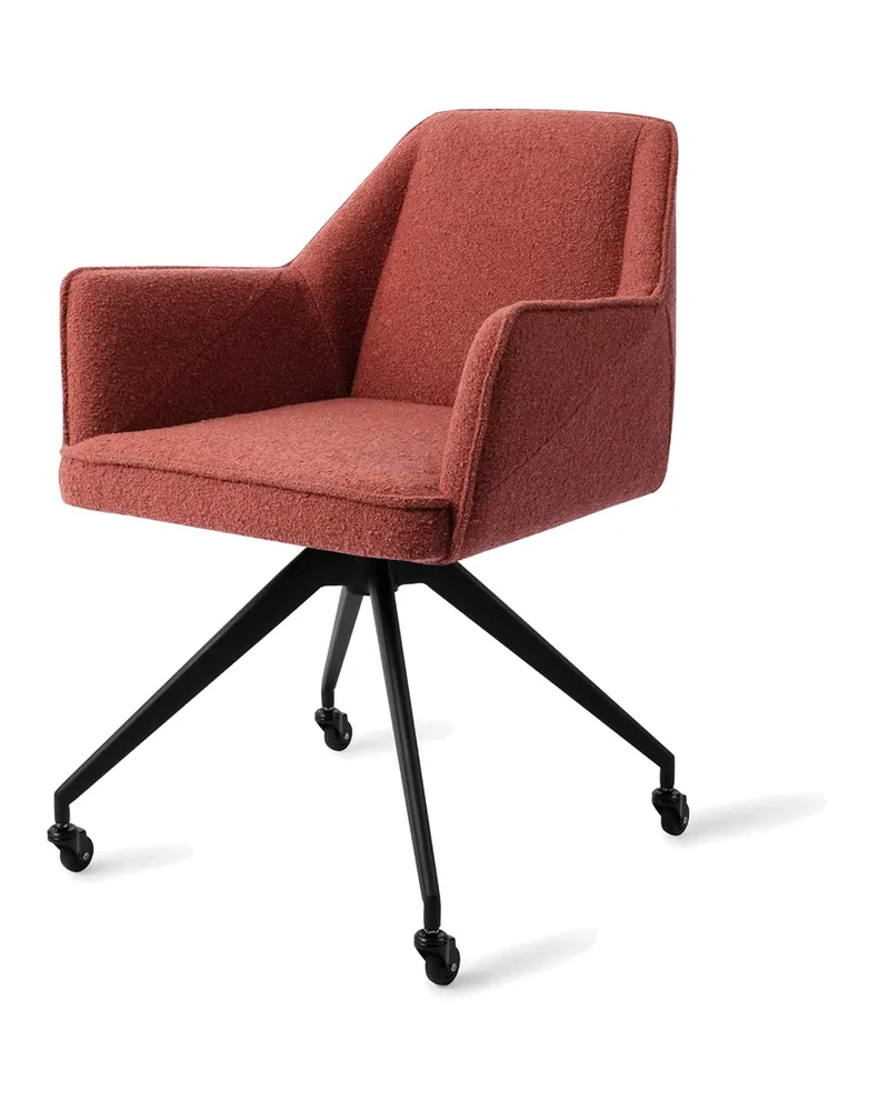 Tome Esszimmerstuhl von Jesper Home in Shabby Saffron, Glide, Schwarz, Ansicht 3