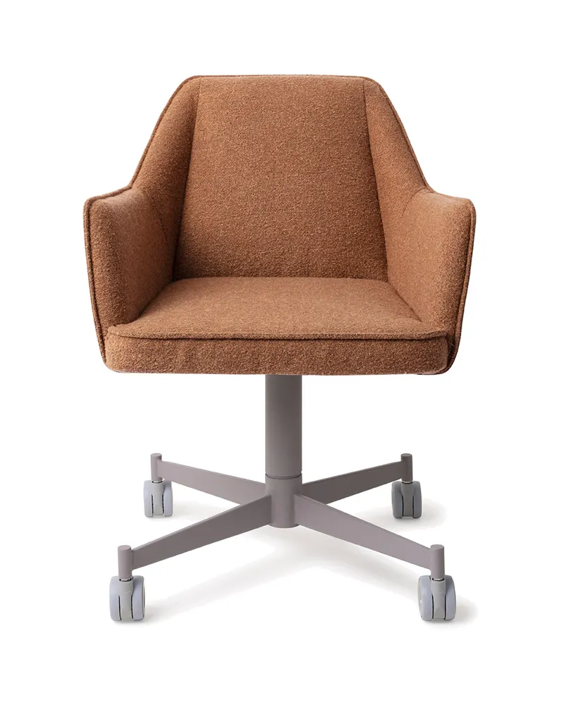 Tome Esszimmerstuhl von Jesper Home in Cinnamon Bun, Caster, Grau, Ansicht 1