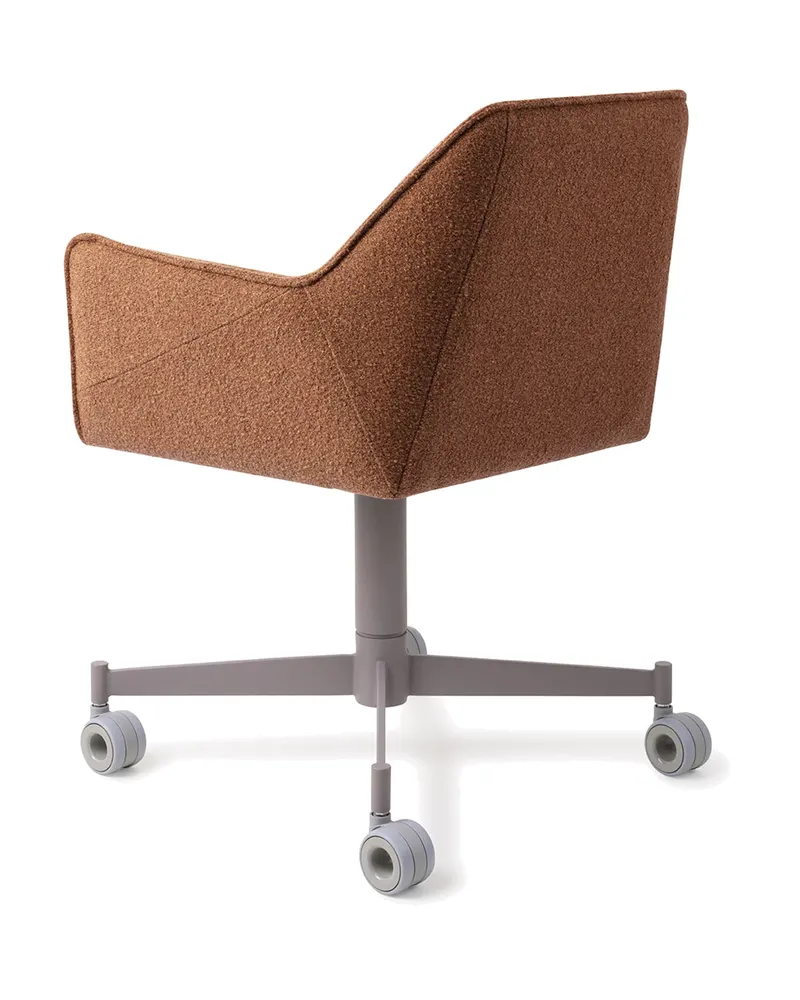 Tome Esszimmerstuhl von Jesper Home in Cinnamon Bun, Caster, Grau, Ansicht 4