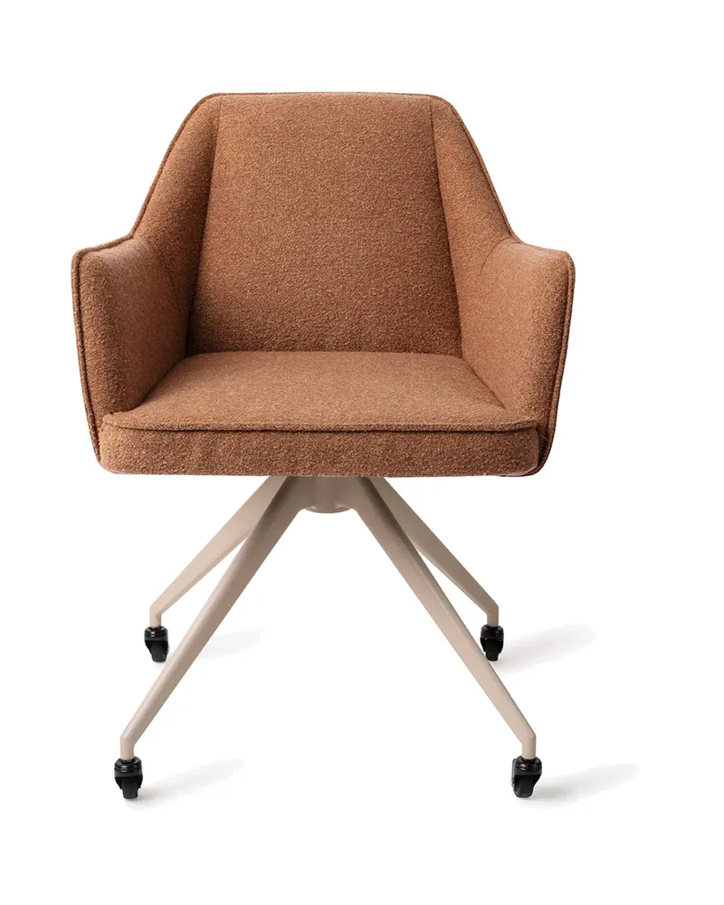 Tome Esszimmerstuhl von Jesper Home in Cinnamon Bun, Glide, Beige, Ansicht 1