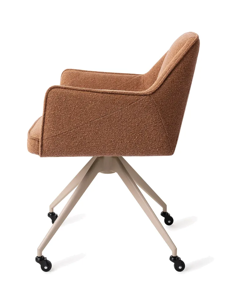 Tome Esszimmerstuhl von Jesper Home in Cinnamon Bun, Glide, Beige, Ansicht 2