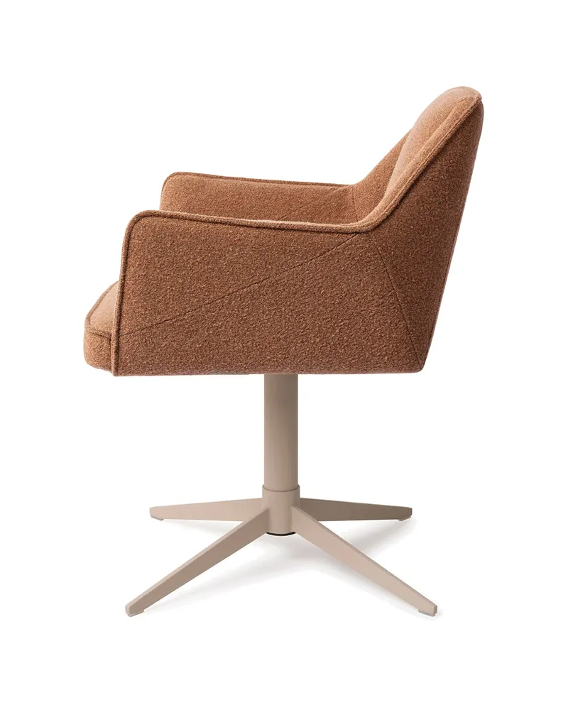 Tome Esszimmerstuhl von Jesper Home in Cinnamon Bun, Quad, Beige, Ansicht 2