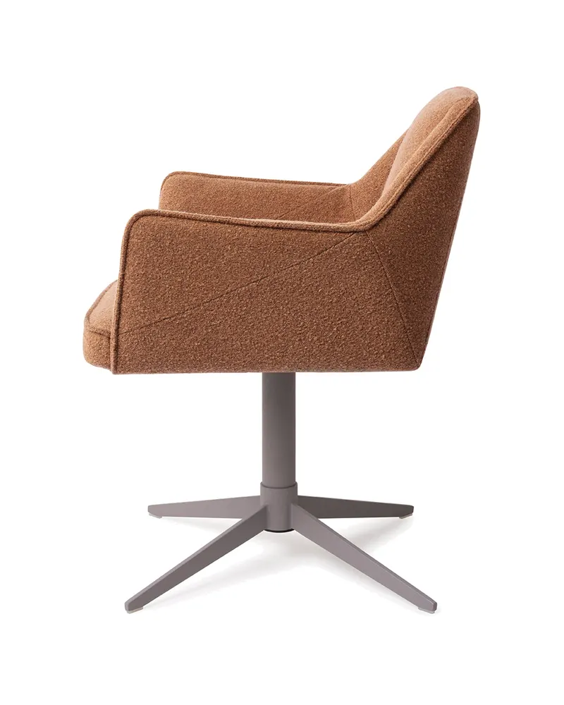 Tome Esszimmerstuhl von Jesper Home in Cinnamon Bun, Quad, Grau, Ansicht 2