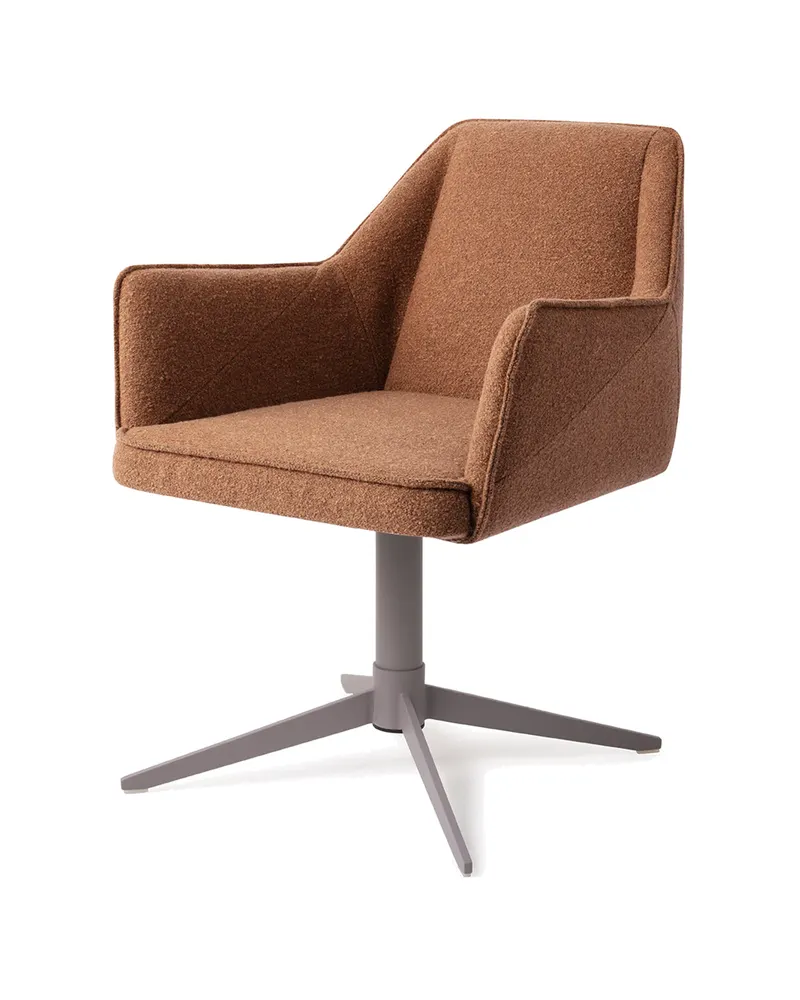 Tome Esszimmerstuhl von Jesper Home in Cinnamon Bun, Quad, Grau, Ansicht 3