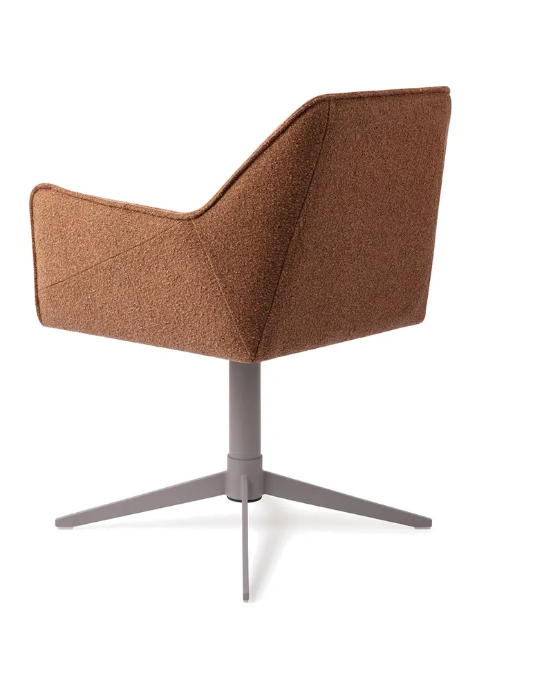 Tome Esszimmerstuhl von Jesper Home in Cinnamon Bun, Quad, Grau, Ansicht 4