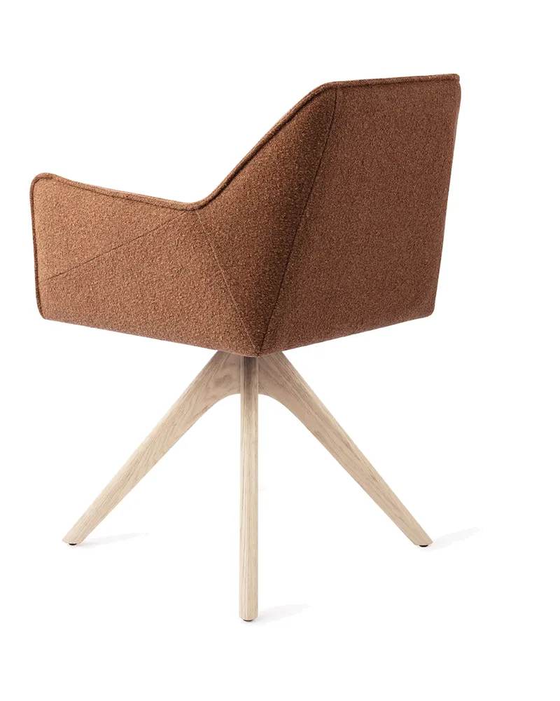 Tome Esszimmerstuhl von Jesper Home in Cinnamon Bun, Revolve Oak, Gebleicht, Ansicht 4