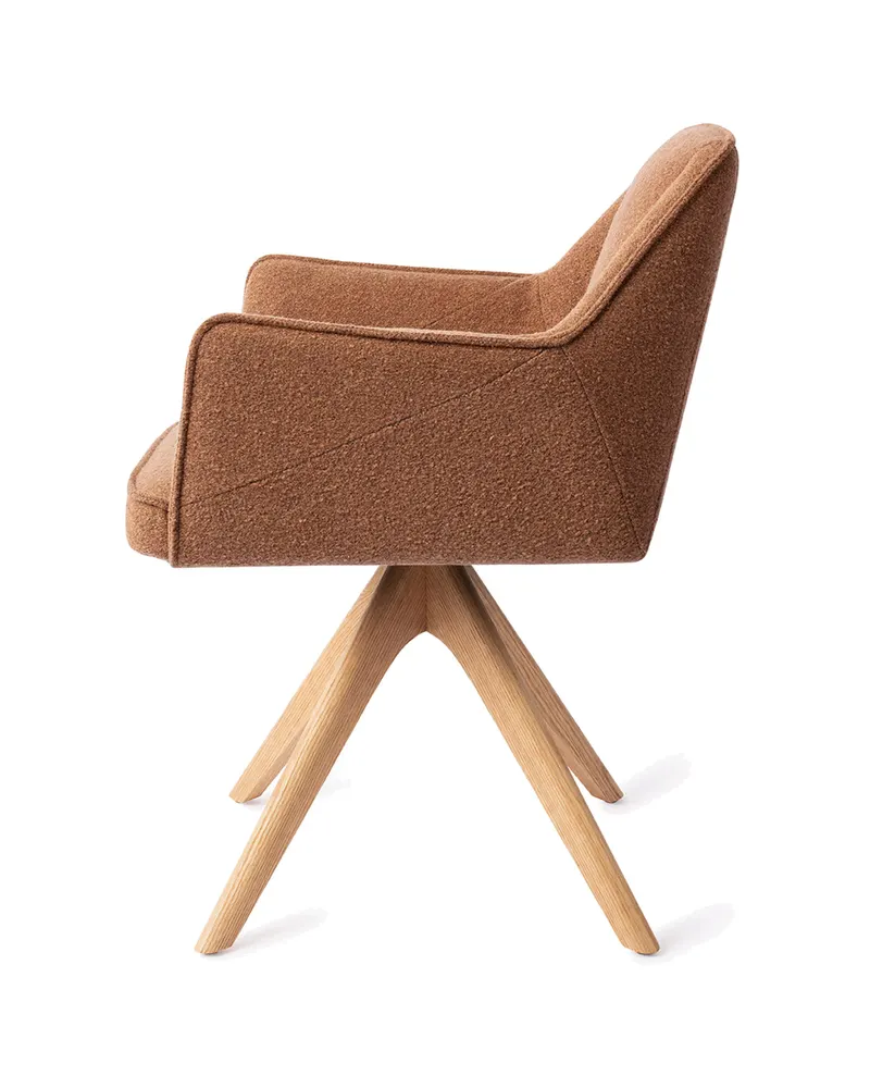 Tome Esszimmerstuhl von Jesper Home in Cinnamon Bun, Revolve Oak, Natur, Ansicht 2
