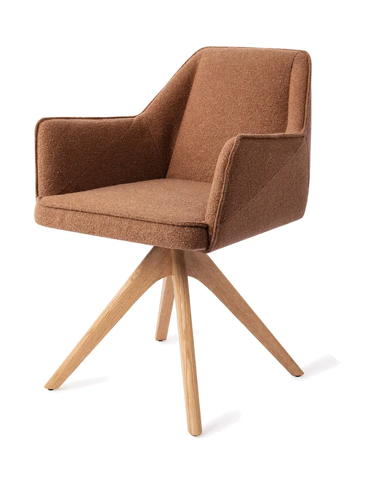 Tome Esszimmerstuhl von Jesper Home in Cinnamon Bun, Revolve Oak, Natur, Ansicht 3