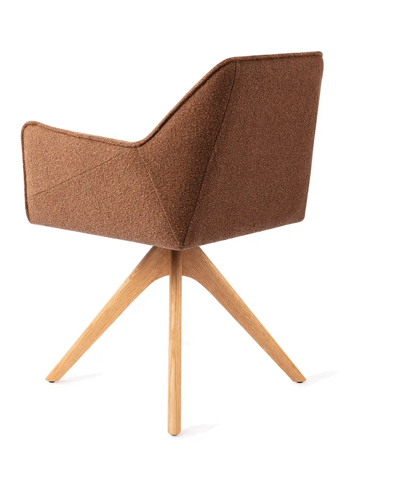 Tome Esszimmerstuhl von Jesper Home in Cinnamon Bun, Revolve Oak, Natur, Ansicht 4