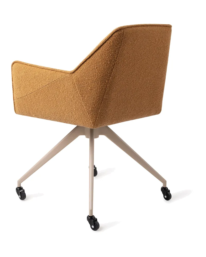 Tome Esszimmerstuhl von Jesper Home in Masai Giraffe, Glide, Beige, Ansicht 4