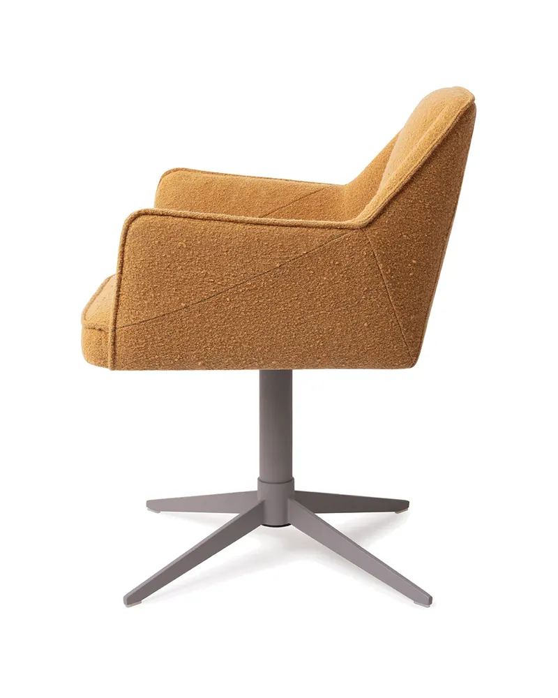 Tome Esszimmerstuhl von Jesper Home in Masai Giraffe, Quad, Grau, Ansicht 2