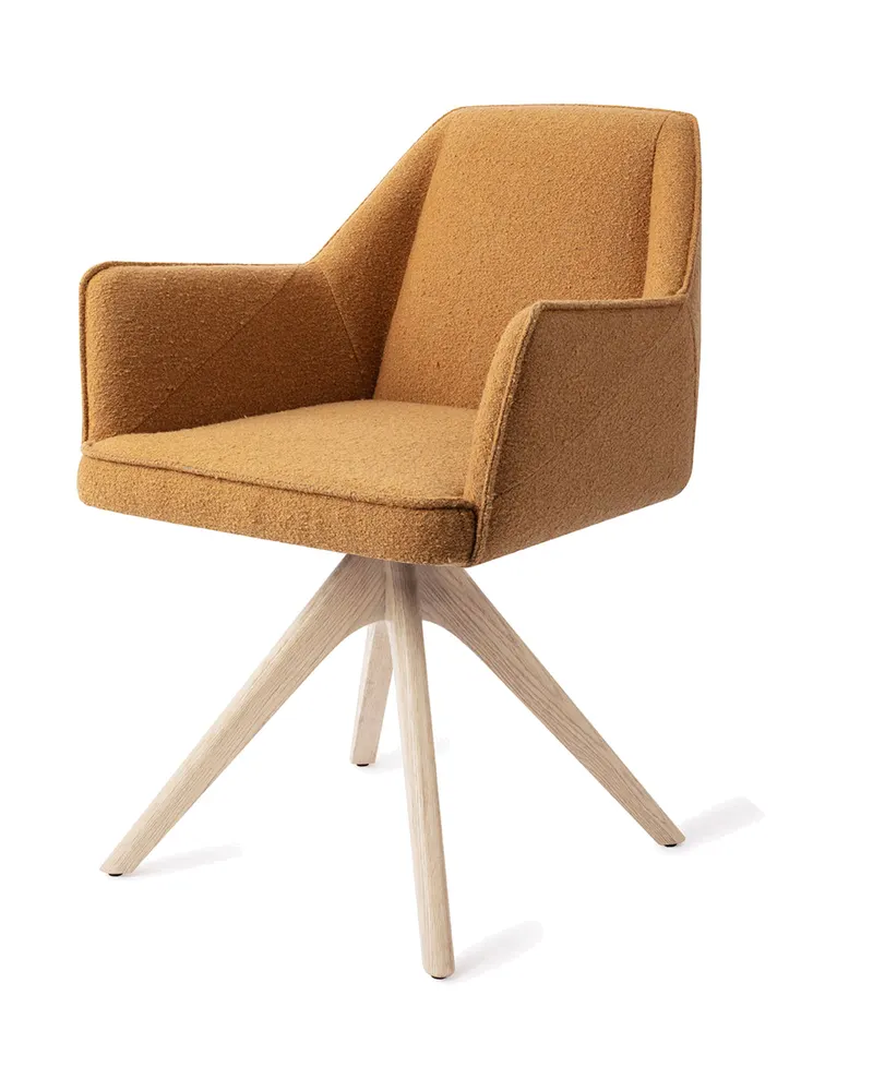 Tome Esszimmerstuhl von Jesper Home in Masai Giraffe, Revolve Oak, Gebleicht, Ansicht 3