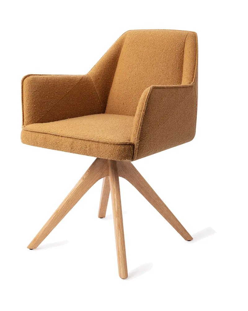 Tome Esszimmerstuhl von Jesper Home in Masai Giraffe, Revolve Oak, Natur, Ansicht 3