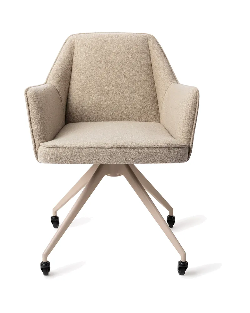 Tome Esszimmerstuhl von Jesper Home in Great Greige, Glide, Beige, Ansicht 1