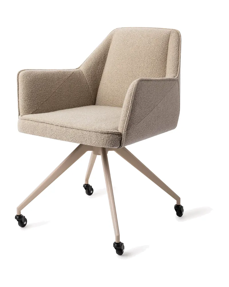 Tome Esszimmerstuhl von Jesper Home in Great Greige, Glide, Beige, Ansicht 3