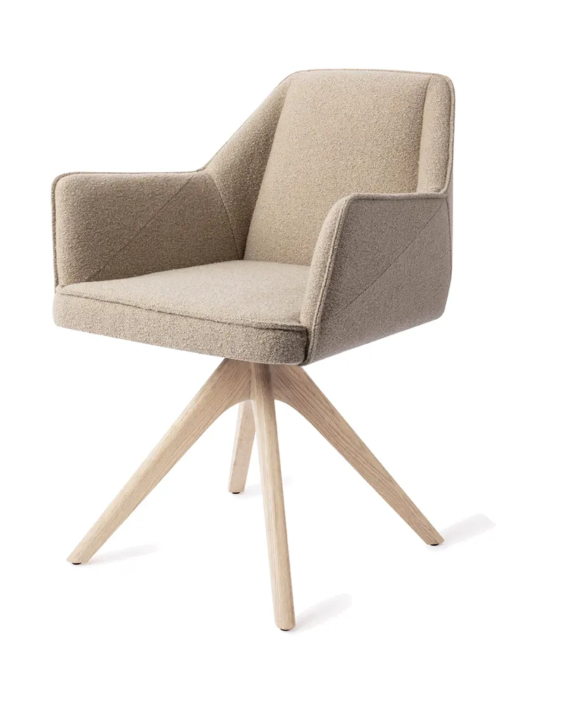 Tome Esszimmerstuhl von Jesper Home in Great Greige, Revolve Oak, Gebleicht, Ansicht 3