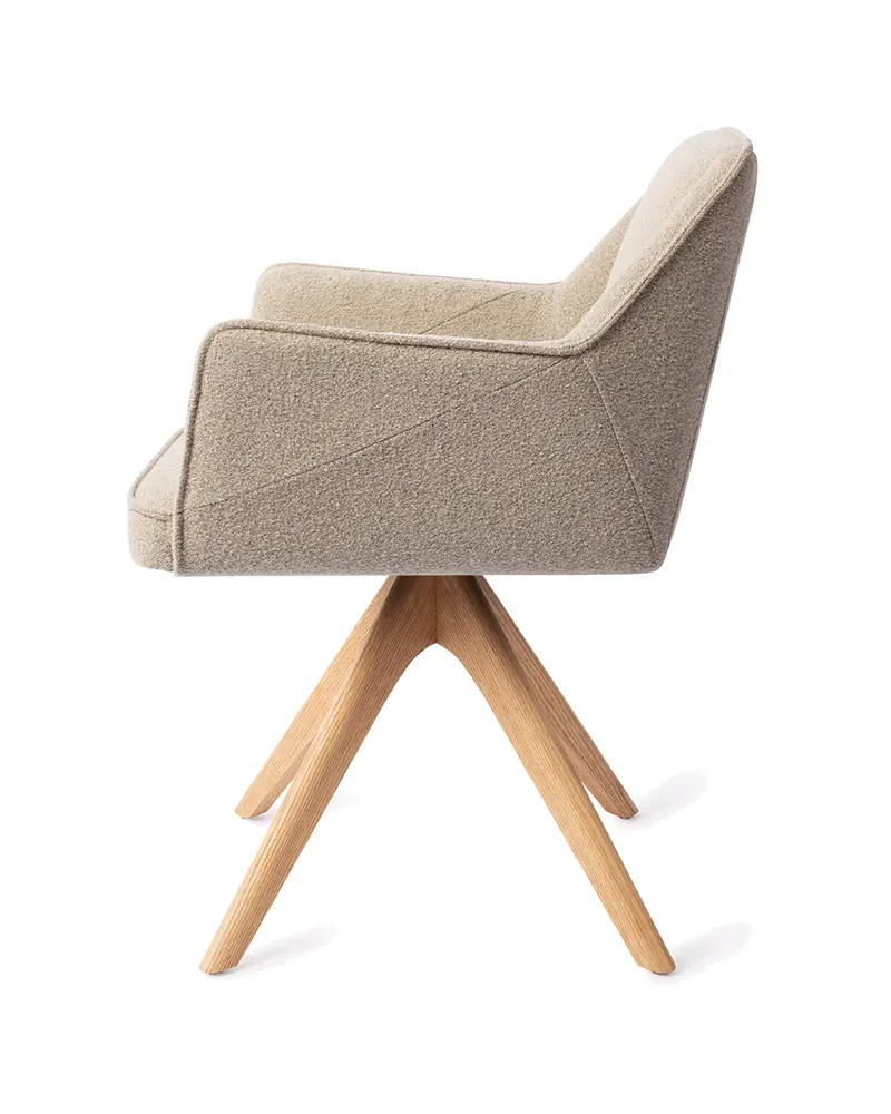 Tome Esszimmerstuhl von Jesper Home in Great Greige, Revolve Oak, Natur, Ansicht 2