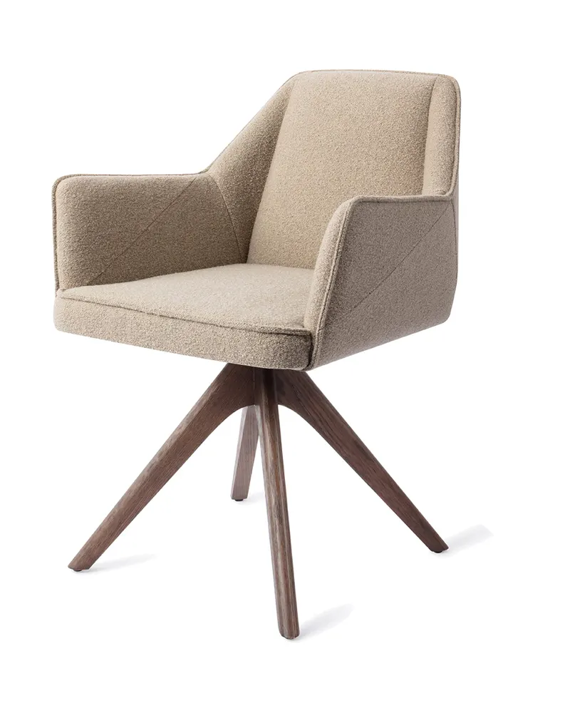 Tome Esszimmerstuhl von Jesper Home in Great Greige, Revolve Oak, Walnuss, Ansicht 3
