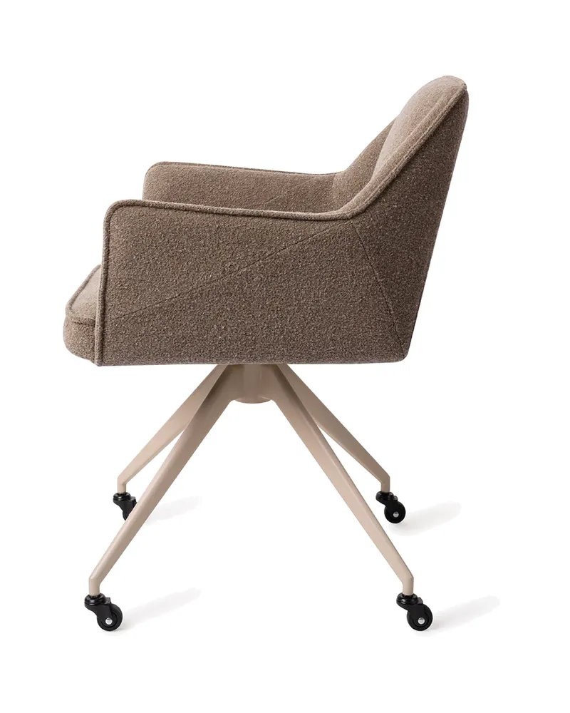 Tome Esszimmerstuhl von Jesper Home in Idaho Potato, Glide, Beige, Ansicht 2
