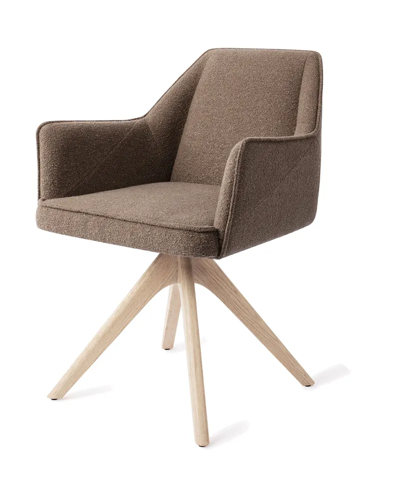 Tome Esszimmerstuhl von Jesper Home in Idaho Potato, Revolve Oak, Gebleicht, Ansicht 3