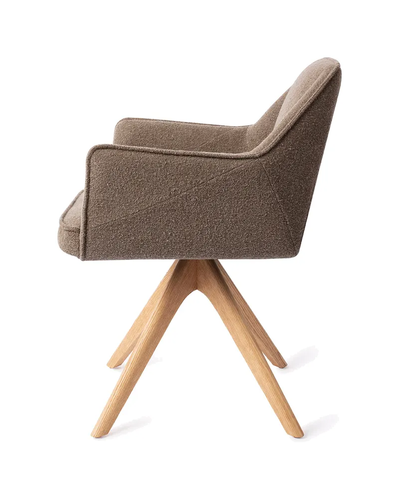 Tome Esszimmerstuhl von Jesper Home in Idaho Potato, Revolve Oak, Natur, Ansicht 2