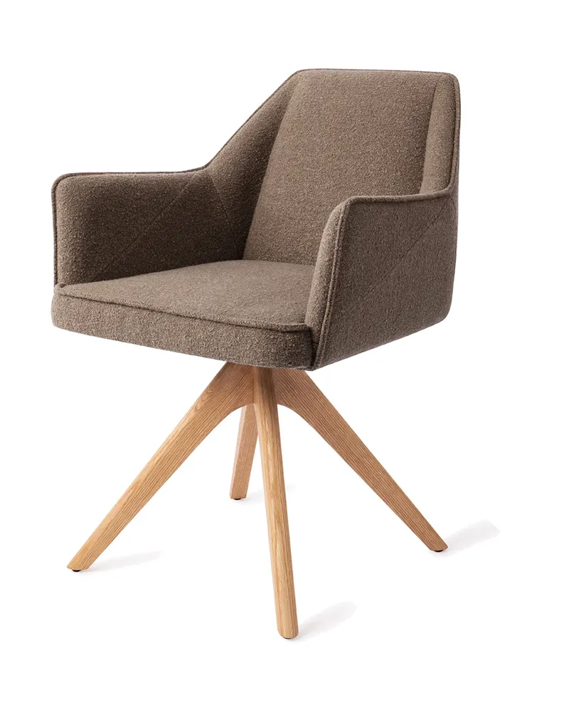 Tome Esszimmerstuhl von Jesper Home in Idaho Potato, Revolve Oak, Natur, Ansicht 3