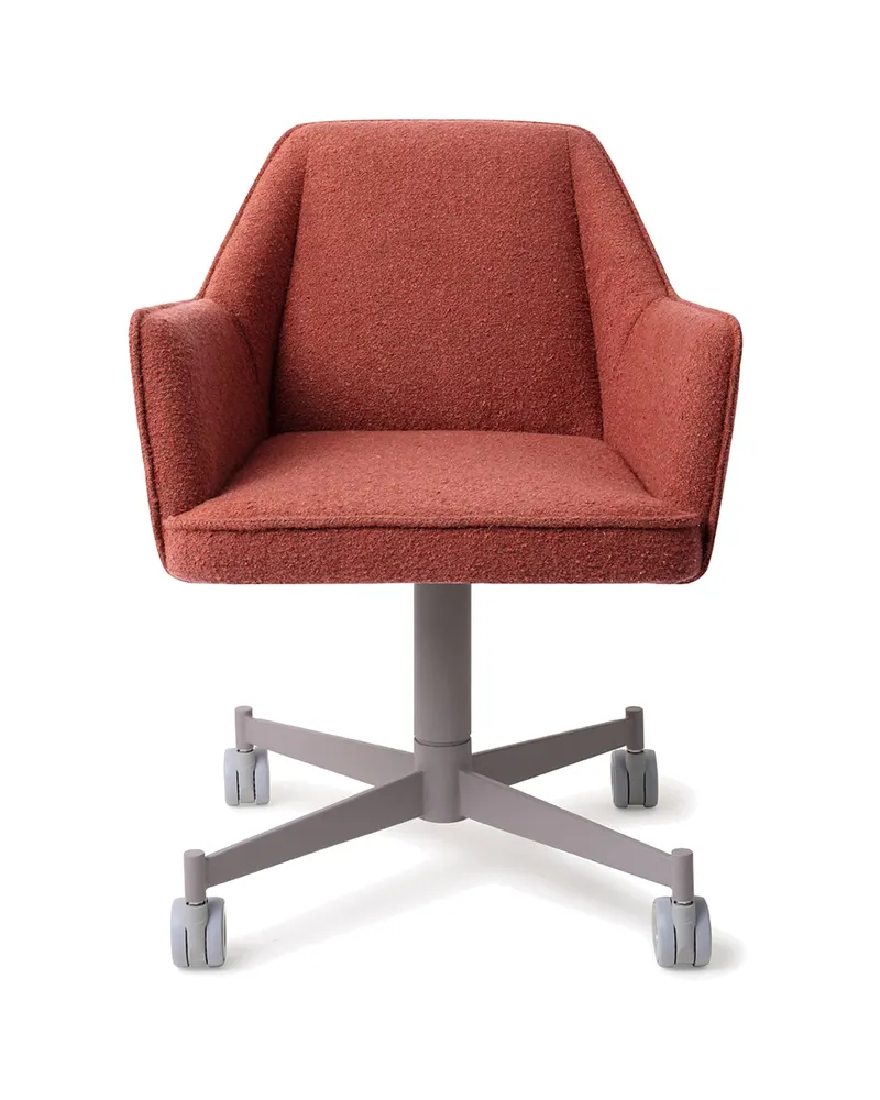 Tome Esszimmerstuhl von Jesper Home in Shabby Saffron, Caster, Grau, Ansicht 1