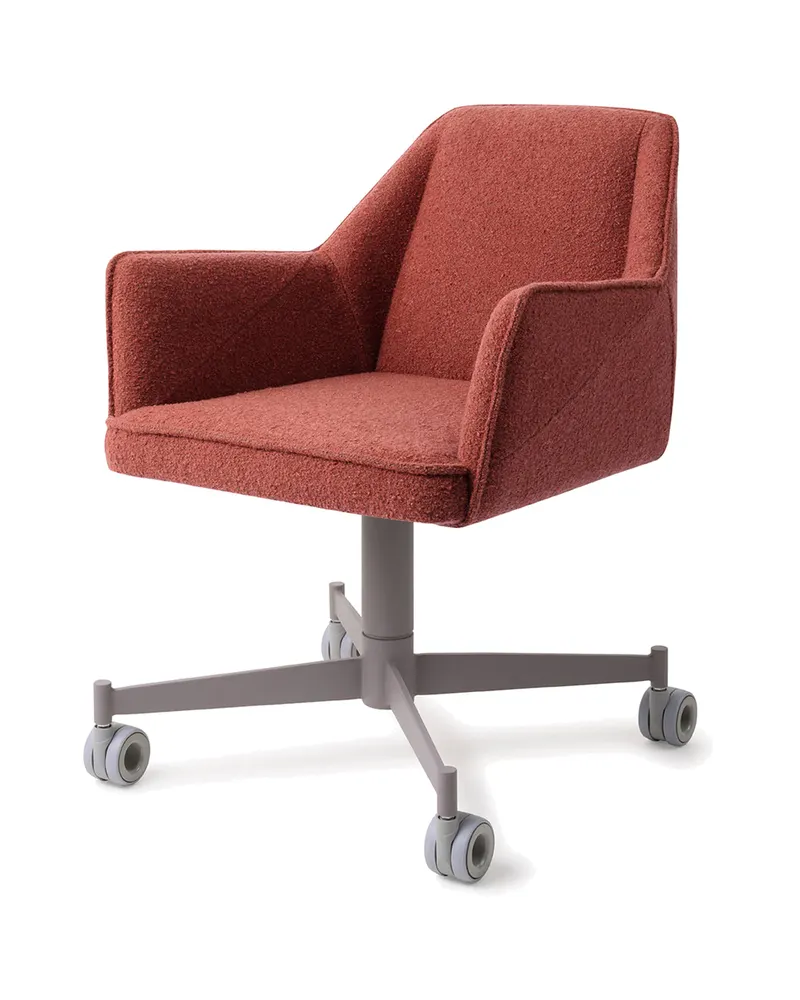 Tome Esszimmerstuhl von Jesper Home in Shabby Saffron, Caster, Grau, Ansicht 3