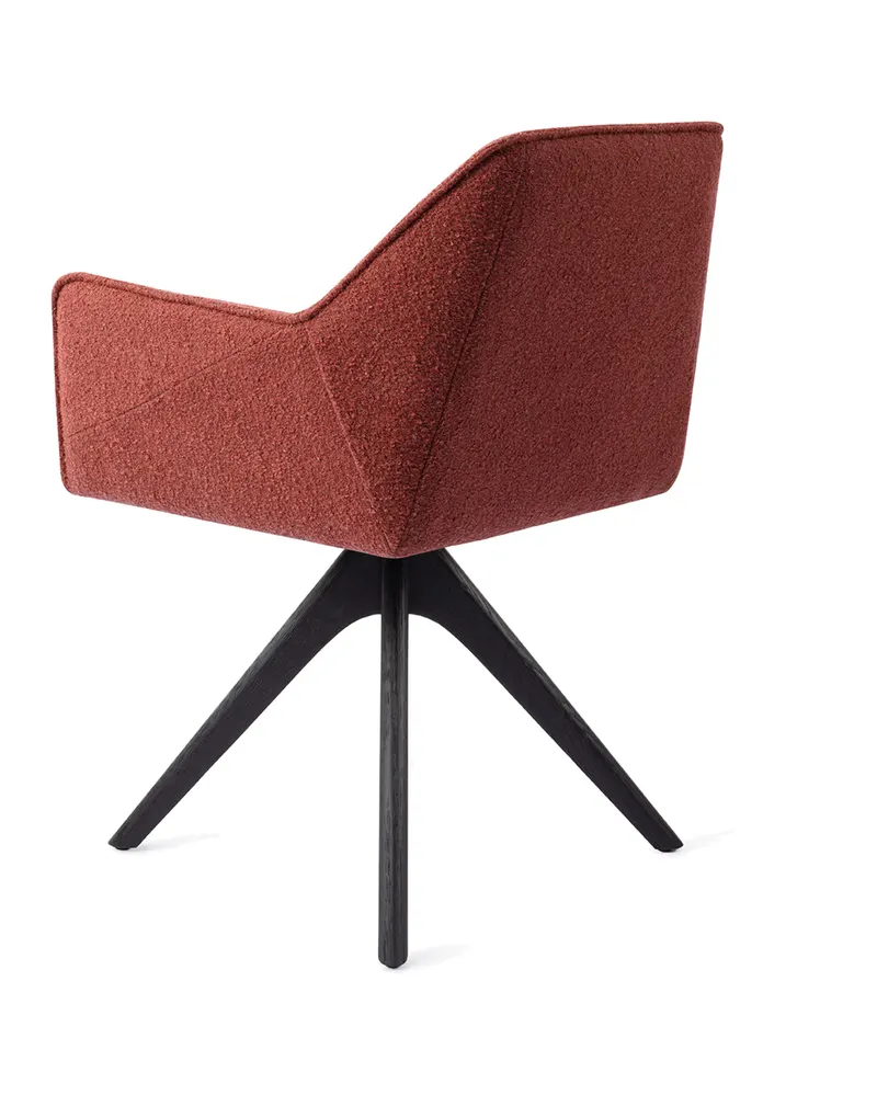 Tome Esszimmerstuhl von Jesper Home in Shabby Saffron, Revolve Oak, Schwarz, Ansicht 4
