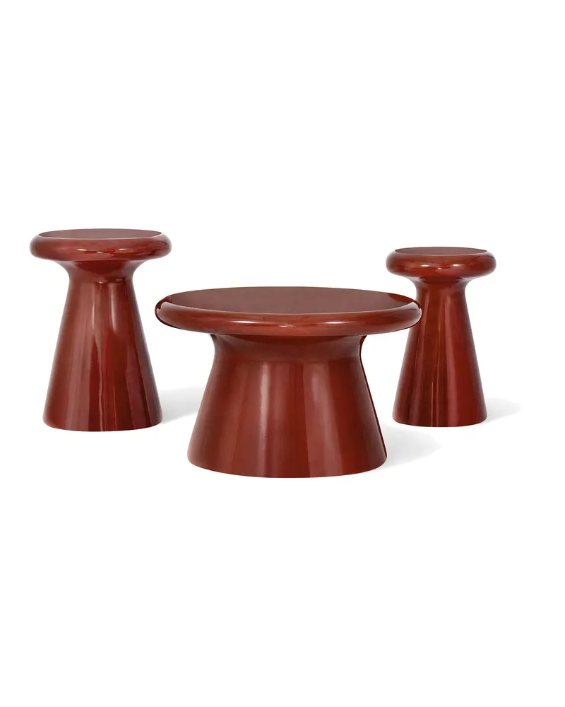 Yahiko Couchtisch aus GRC von Jesper Home in Burgundy Gloss, Ansicht 2