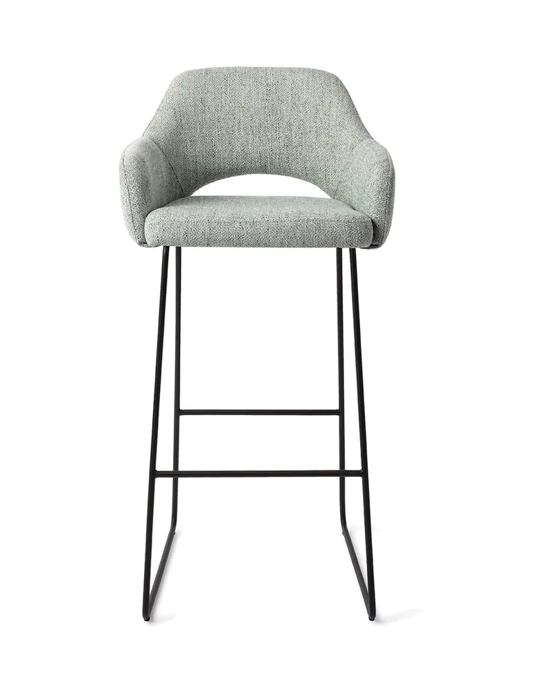Yanai Barhocker von Jesper Home in Barhöhe, Soft Sage, Slide, Ansicht 1