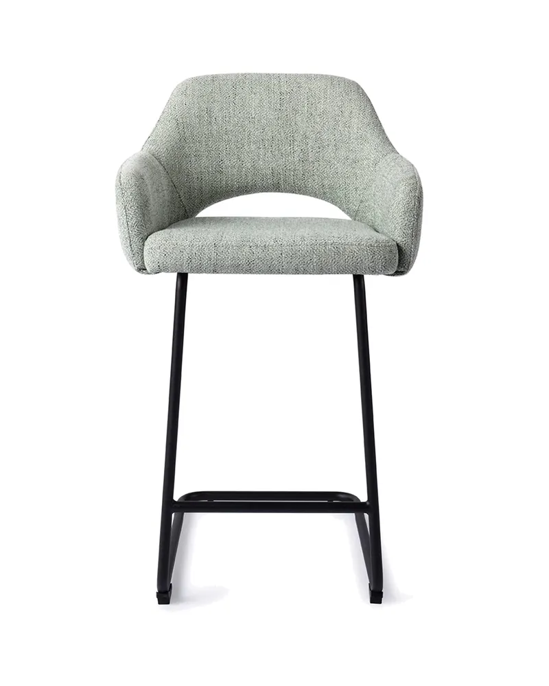 Yanai Barhocker von Jesper Home in Tresenhöhe, Soft Sage, Arch, Ansicht 1
