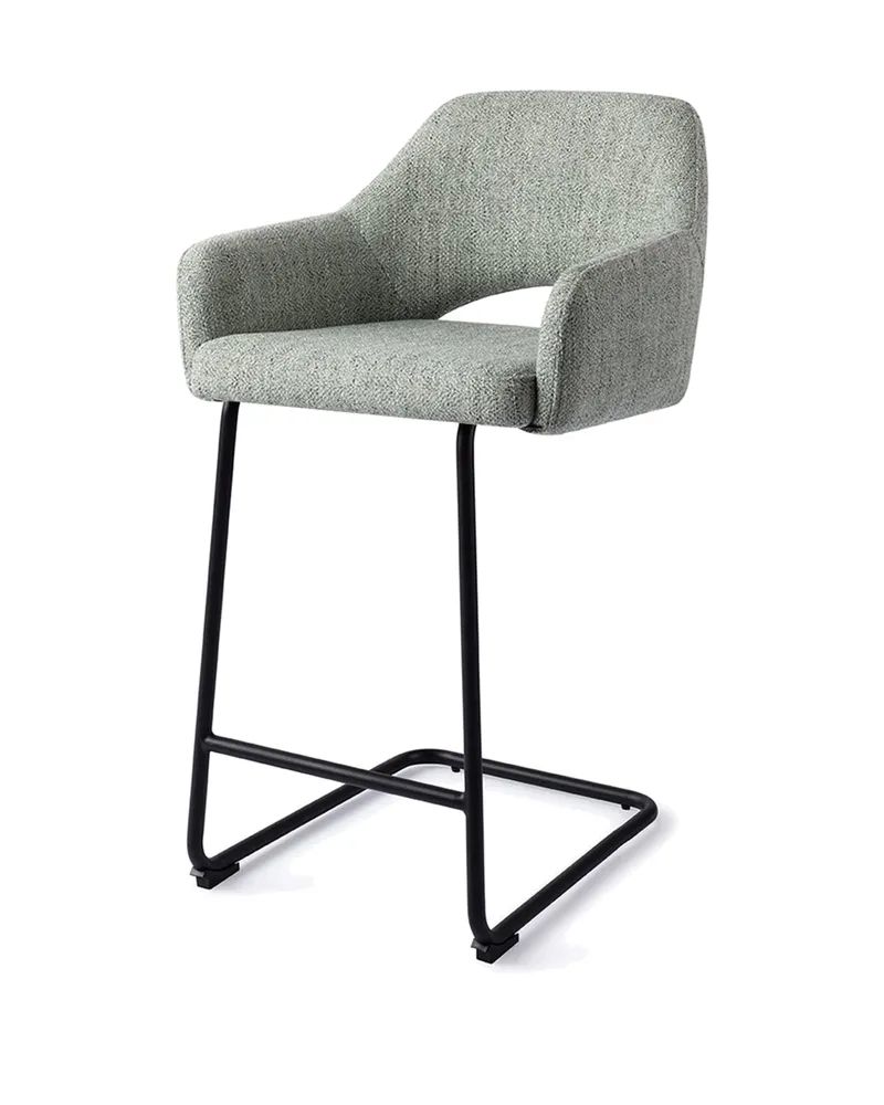 Yanai Barhocker von Jesper Home in Tresenhöhe, Soft Sage, Arch, Ansicht 3