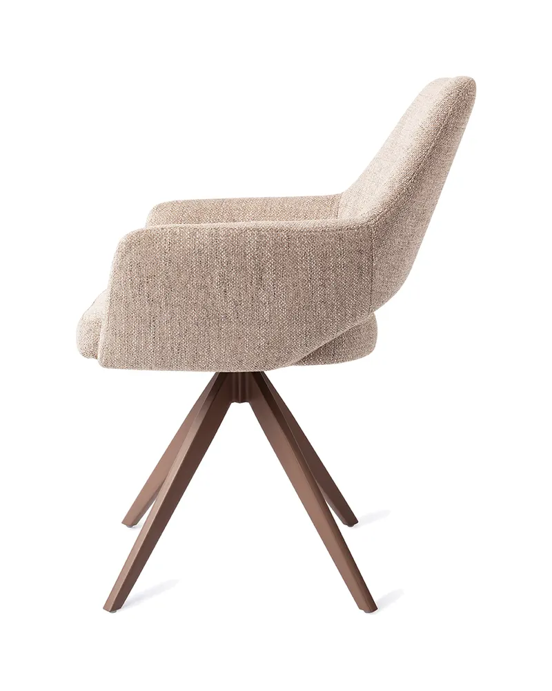 Yanai Esszimmerstuhl von Jesper Home in Biscuit Beach, Turn, Braun, Ansicht 2