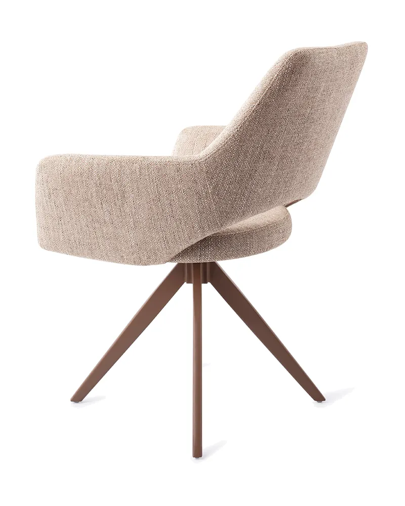 Yanai Esszimmerstuhl von Jesper Home in Biscuit Beach, Turn, Braun, Ansicht 4
