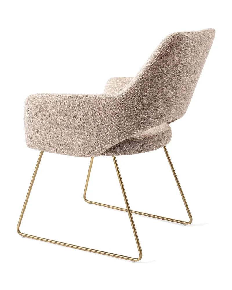 Yanai Esszimmerstuhl von Jesper Home in Biscuit Beach, Slide, Gold, Ansicht 3