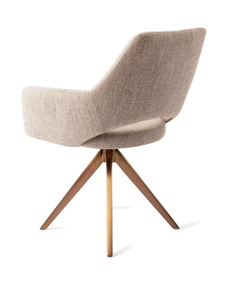 Yanai Esszimmerstuhl von Jesper Home in Biscuit Beach, Turn, Roségold, Ansicht 4