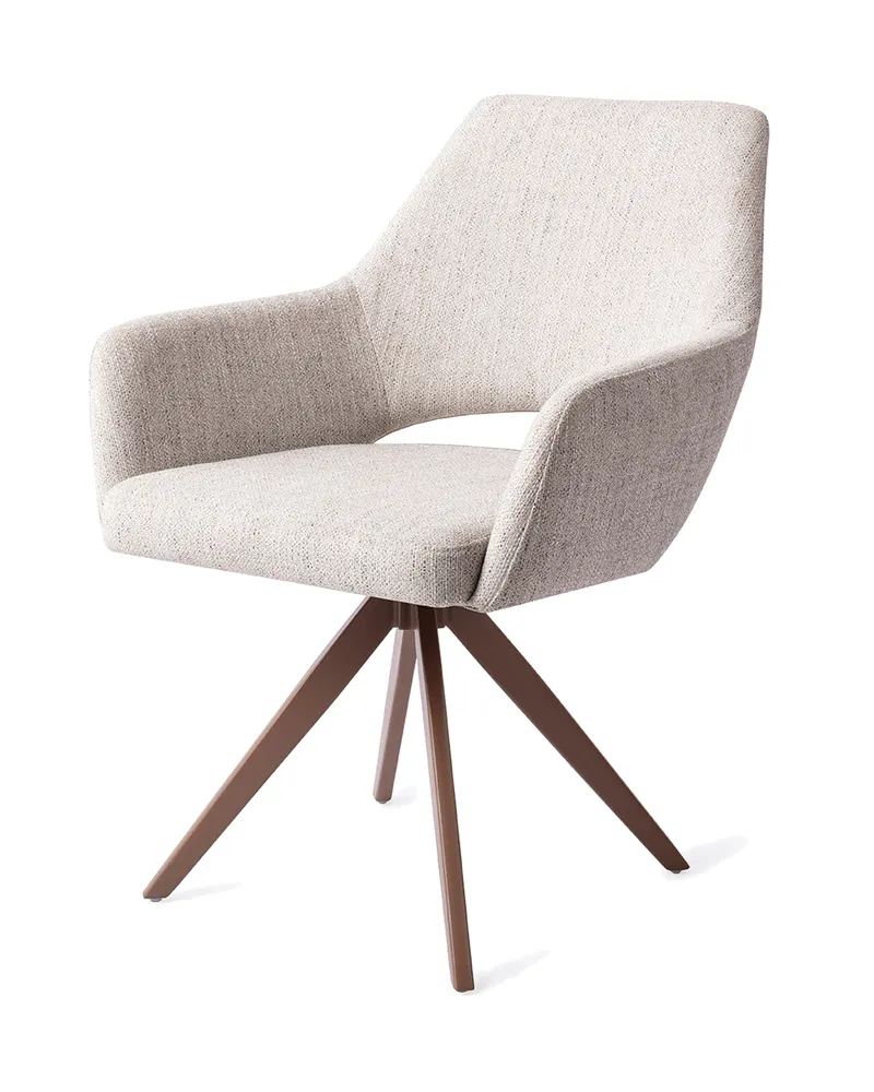 Yanai Esszimmerstuhl von Jesper Home in Pigeon, Turn, Braun, Ansicht 3