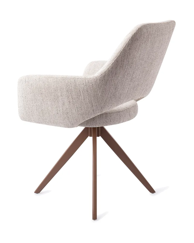 Yanai Esszimmerstuhl von Jesper Home in Pigeon, Turn, Braun, Ansicht 4