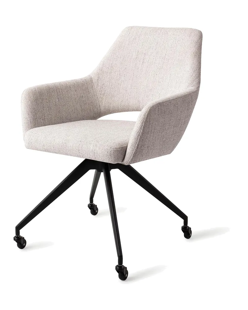 Yanai Esszimmerstuhl von Jesper Home in Pigeon, Glide, Schwarz, Ansicht 3