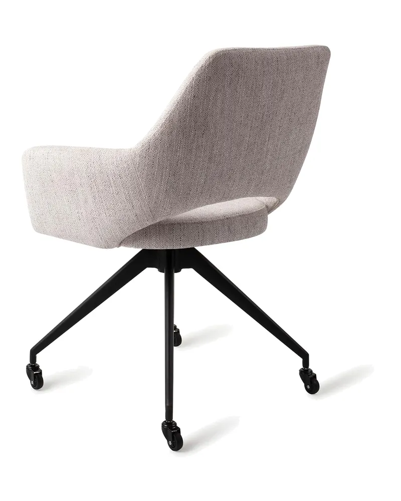 Yanai Esszimmerstuhl von Jesper Home in Pigeon, Glide, Schwarz, Ansicht 4