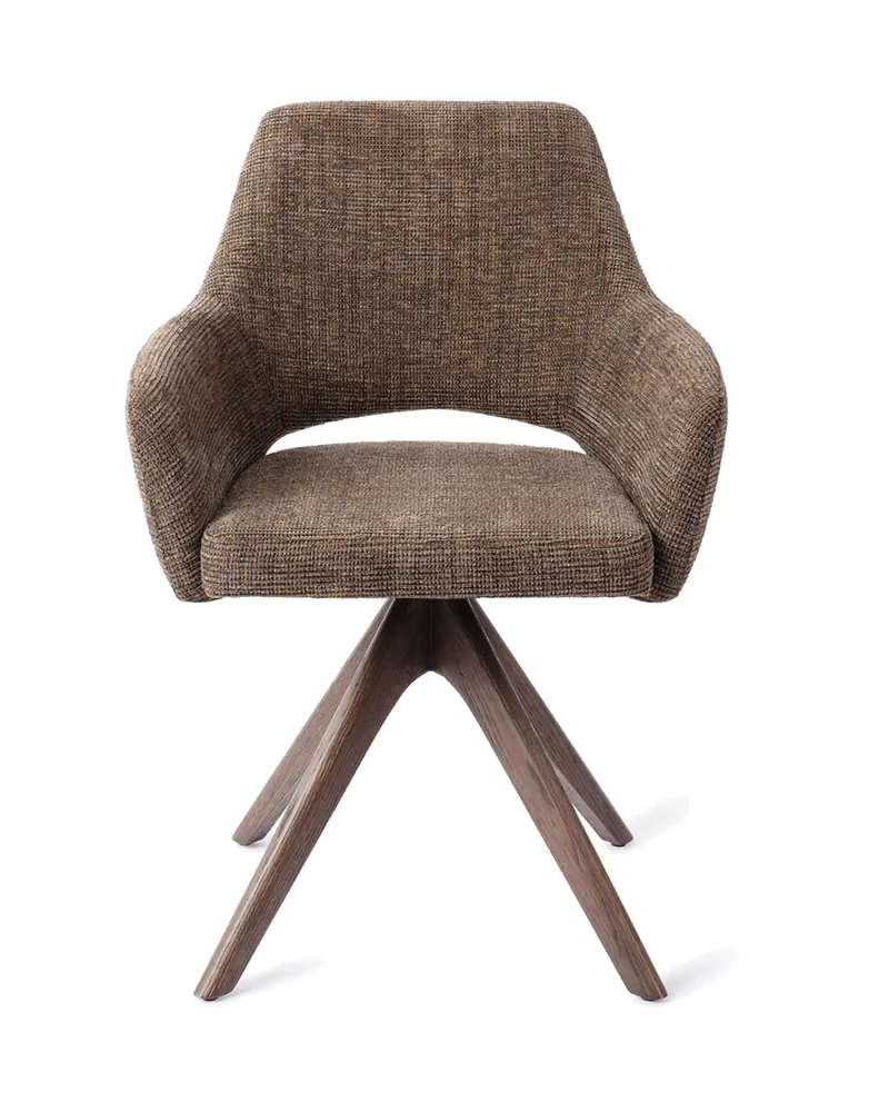 Yanai Esszimmerstuhl von Jesper Home in Checked Chestnut, Revolve Oak, Walnuss, Ansicht 1