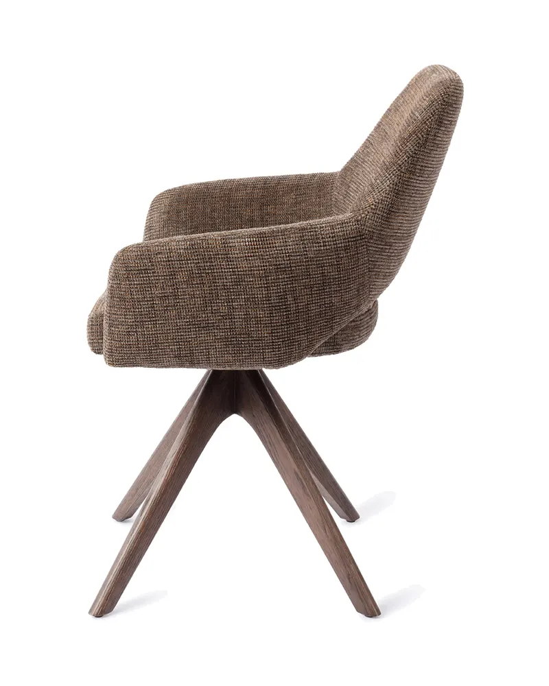 Yanai Esszimmerstuhl von Jesper Home in Checked Chestnut, Revolve Oak, Walnuss, Ansicht 2