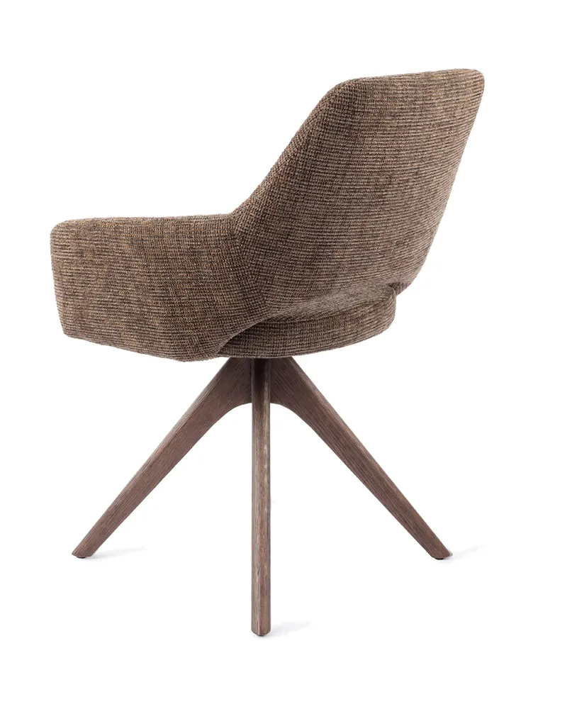 Yanai Esszimmerstuhl von Jesper Home in Checked Chestnut, Revolve Oak, Walnuss, Ansicht 4