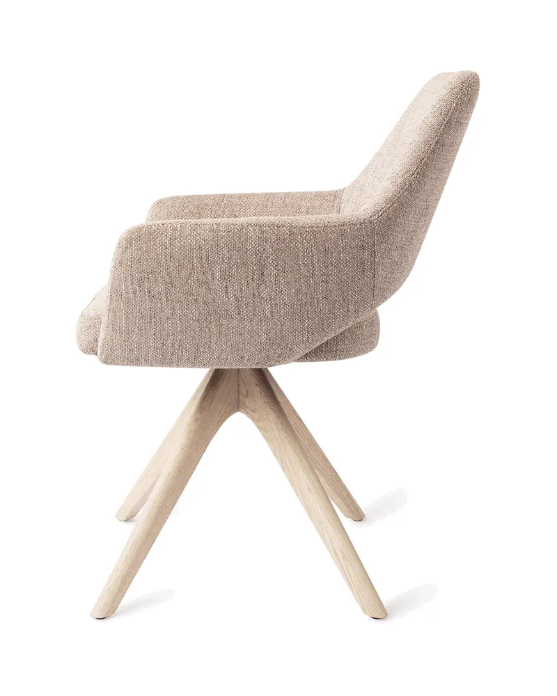 Yanai Esszimmerstuhl von Jesper Home in Biscuit Beach, Revolve Oak, Gebleicht, Ansicht 2